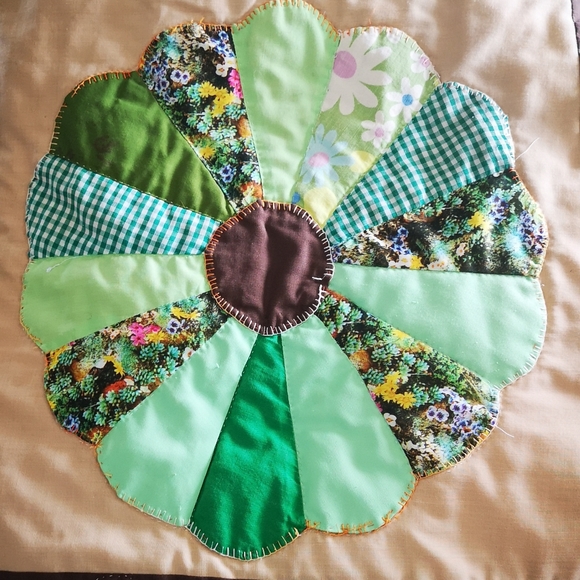 Vintage homemade quilt 1950s